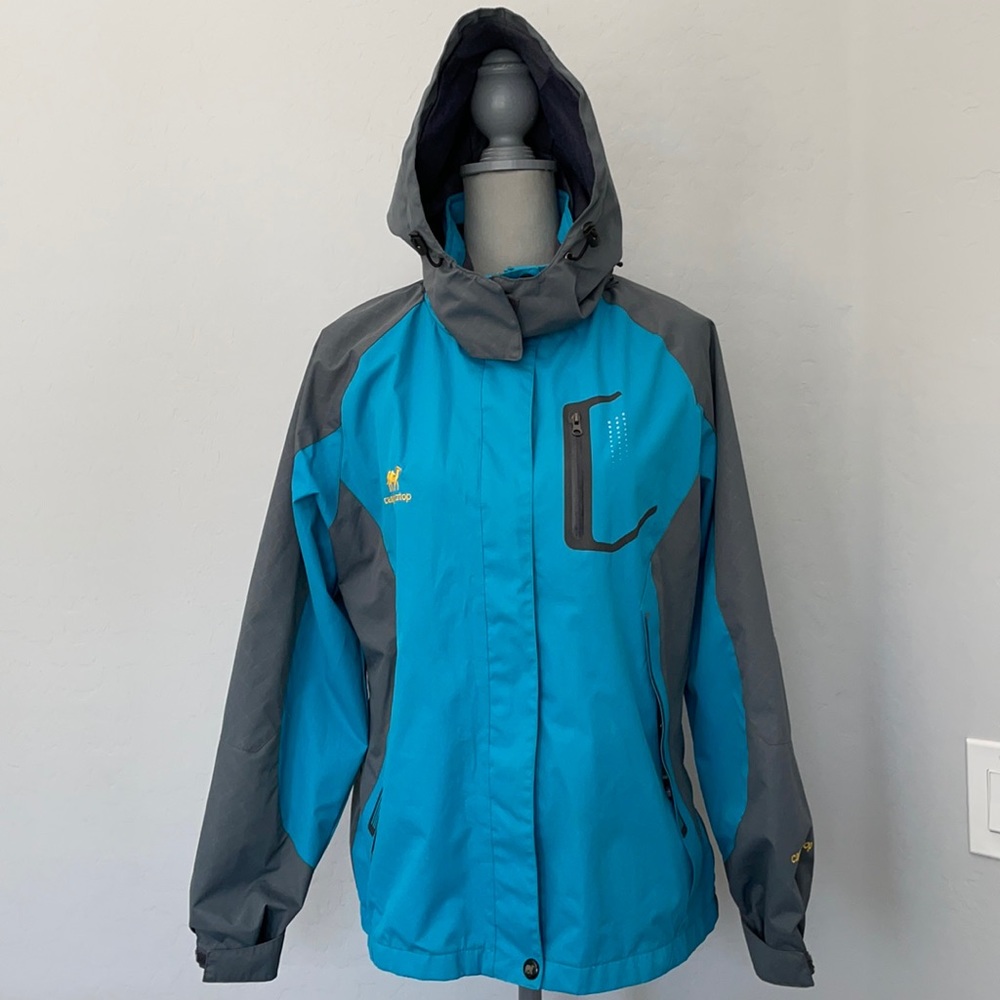 Waterproof Hooded Zip Jacket Small